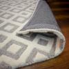 Superior Checkered Hand Woven Viscose Area Rug with Cotton Canvas Backing, Neutral Rug with Cool and Silky Soft Viscose Pile – Beige, 5’ x 8’ Rug(Diamond – Beige)