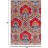 Superior Chloe Indoor Area Rug, 2 ft x 3 ft, Chocolate(Grey)