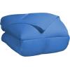 Superior Classic All-Season Reversible Comforter, Comfy, Fluffy, Cozy, Lightweight, Decorative, Duvet Insert, Plush, Oversized Bedding, Box Quilt Design, 4 Corner Loops, Full/Queen, Dusty Orange(Aster Blue)