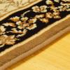Superior Clementina Collection 3-Piece Rug Set, Attractive Rugs with Jute Backing, Durable and Beautiful Woven Structure, Elegant Medallion Area Rug Set – 2′ x 3′, 2′ x 5′, and 5′ x 7′ Rugs, Black(Black Brown)