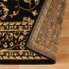 Superior Clementina Collection 3-Piece Rug Set, Attractive Rugs with Jute Backing, Durable and Beautiful Woven Structure, Elegant Medallion Area Rug Set – 2′ x 3′, 2′ x 5′, and 5′ x 7′ Rugs, Black(Black)