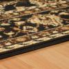 Superior Clementina Collection 3-Piece Rug Set, Attractive Rugs with Jute Backing, Durable and Beautiful Woven Structure, Elegant Medallion Area Rug Set – 2′ x 3′, 2′ x 5′, and 5′ x 7′ Rugs, Black(Black)