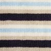 Superior Collection Luxurious Stripes Combed Cotton 2-Piece Bath Sheet Set, Charcoal(Blue)
