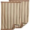 Superior Collection Luxurious Stripes Combed Cotton 2-Piece Bath Sheet Set, Charcoal(Chocolate)