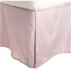 Superior Combed Cotton 300 Thread Count Bed Skirt Stripe, Black, Twin(Lavender)