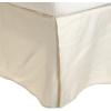 Superior Combed Cotton, 300 Thread Count Pleated Bed Skirt, Twin, Ivory(Ivory)