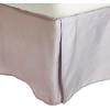 Superior Combed Cotton, 300 Thread Count Pleated Bed Skirt, Twin, Ivory(Lilac)