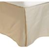 Superior Combed Cotton, 300 Thread Count Pleated Bed Skirt, Twin, Ivory(Tan)