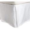 Superior Combed Cotton, 300 Thread Count Pleated Bed Skirt, Twin, Ivory(White)