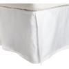 Superior Combed Cotton, 300 Thread Count Pleated Bed Skirt, Twin, Ivory(White)