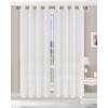 Superior Cormac Sheer Curtains, Window Accents for Family Room or Bedroom, Modern Eclectic Transitional Style, Decorative Geometric Trellis with Grommets, Curtain Set of 2 Panels, 52″ W X 63″ L, Ivory(White)