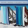 Superior Cotton Beach Towels, Towel Set for Kids, Pool, Swimming, Adults, Oversized, Absorbent, Fast Drying, Bathroom Basics, Nautical, Yacht Club Collection, 34″ x 64″, Navy Blue/White, 2 Piece(Blue)