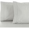 Superior Cotton Blend 600 Thread Count Pillowcases, Cotton Rich Pillow Case 2 Pack, Solid Pillow Covers, Everyday Comfort Basics, Bedding Essentials, Bed Accents, Set of 2, Standard Size, White(Platinum)