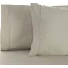 Superior Cotton Blend 600 Thread Count Pillowcases, Cotton Rich Pillow Case 2 Pack, Solid Pillow Covers, Everyday Comfort Basics, Bedding Essentials, Bed Accents, Set of 2, Standard Size, White(Stone)