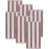 Superior Cotton Cabana Striped Beach Towels, Colorful Towels for Adult, Kid, Pool, Swimming, Sand, Travel, Large Oversized, Absorbent, Fast Drying, Bath Basics, Cabana Collection, 1 Piece, Orange(Taupe)