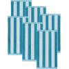 Superior Cotton Cabana Striped Beach Towels, Colorful Towels for Adult, Kid, Pool, Swimming, Sand, Travel, Large Oversized, Absorbent, Fast Drying, Bath Basics, Cabana Collection, 1 Piece, Orange(Turquoise)