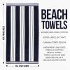 Superior Cotton Cabana Striped Beach Towels, Colorful Towels for Adult, Kid, Pool, Swimming, Sand, Travel, Large Oversized, Absorbent, Fast Drying, Bath Basics, Cabana Collection, 1 Piece, Orange(Blue)