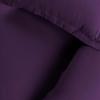Superior Cotton Flannel Duvet Cover Set, Brushed Cotton Bedding, Cozy Comfort, Soft, 3-Piece Set Includes 1 Duvet Cover with Button Closure, 2 Pillow Shams, Solid Design, Full/Queen, White(Purple)