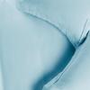 Superior Cotton Flannel Duvet Cover Set, Brushed Cotton Bedding, Cozy Comfort, Soft, 3-Piece Set Includes 1 Duvet Cover with Button Closure, 2 Pillow Shams, Solid Design, Full/Queen, White(Light Blue)