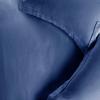 Superior Cotton Flannel Duvet Cover Set, Brushed Cotton Bedding, Cozy Comfort, Soft, 3-Piece Set Includes 1 Duvet Cover with Button Closure, 2 Pillow Shams, Solid Design, Full/Queen, White(Navy Blue)