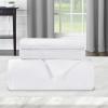 Superior Cotton Flannel Duvet Cover Set, Brushed Cotton Bedding, Cozy Comfort, Soft, 3-Piece Set Includes 1 Duvet Cover with Button Closure, 2 Pillow Shams, Solid Design, Full/Queen, White(White)