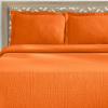 Superior Cotton Fleur De Lis Bedspread Set, Warm Blankets, All-Season Bedding, Bedroom Decor, Decorative Boho Medallion Coverlet, Includes 1 Bedspread, 2 Pillow Shams, Full, Peach(Mandarin)