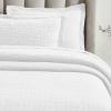 Superior Cotton Fleur De Lis Bedspread Set, Warm Blankets, All-Season Bedding, Bedroom Decor, Decorative Boho Medallion Coverlet, Includes 1 Bedspread, 2 Pillow Shams, Full, Peach(White 01)