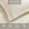 Superior Cotton Fleur De Lis Bedspread Set, Warm Blankets, All-Season Bedding, Bedroom Decor, Decorative Boho Medallion Coverlet, Includes 1 Bedspread, 2 Pillow Shams, Full, Peach(Ivory 01)