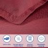 Superior Cotton Fleur De Lis Bedspread Set, Warm Blankets, All-Season Bedding, Bedroom Decor, Decorative Boho Medallion Coverlet, Includes 1 Bedspread, 2 Pillow Shams, Full, Peach(Garnet)