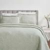 Superior Cotton Fleur De Lis Bedspread Set, Warm Blankets, All-Season Bedding, Bedroom Decor, Decorative Boho Medallion Coverlet, Includes 1 Bedspread, 2 Pillow Shams, Full, Peach(Sage)