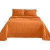 Superior Cotton Fleur De Lis Bedspread Set, Warm Blankets, All-Season Bedding, Bedroom Decor, Decorative Boho Medallion Coverlet, Includes 1 Bedspread, 2 Pillow Shams, Full, Peach(Mandarin)