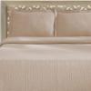 Superior Cotton Fleur De Lis Bedspread Set, Warm Blankets, All-Season Bedding, Bedroom Decor, Decorative Boho Medallion Coverlet, Includes 1 Bedspread, 2 Pillow Shams, Full, Peach(Linen)