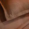Superior Cotton Fleur De Lis Bedspread Set, Warm Blankets, All-Season Bedding, Bedroom Decor, Decorative Boho Medallion Coverlet, Includes 1 Bedspread, 2 Pillow Shams, Full, Peach(Burnt Orange 01)