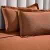 Superior Cotton Fleur De Lis Bedspread Set, Warm Blankets, All-Season Bedding, Bedroom Decor, Decorative Boho Medallion Coverlet, Includes 1 Bedspread, 2 Pillow Shams, Full, Peach(Burnt Orange 01)