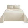 Superior Cotton Fleur De Lis Bedspread Set, Warm Blankets, All-Season Bedding, Bedroom Decor, Decorative Boho Medallion Coverlet, Includes 1 Bedspread, 2 Pillow Shams, Full, Peach(Ivory 03)