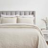 Superior Cotton Fleur De Lis Bedspread Set, Warm Blankets, All-Season Bedding, Bedroom Decor, Decorative Boho Medallion Coverlet, Includes 1 Bedspread, 2 Pillow Shams, Full, Peach(Beige)