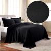 Superior Cotton Fleur De Lis Bedspread Set, Warm Blankets, All-Season Bedding, Bedroom Decor, Decorative Boho Medallion Coverlet, Includes 1 Bedspread, 2 Pillow Shams, Full, Peach(Black)