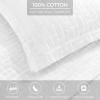 Superior Cotton Fleur De Lis Bedspread Set, Warm Blankets, All-Season Bedding, Bedroom Decor, Decorative Boho Medallion Coverlet, Includes 1 Bedspread, 2 Pillow Shams, Full, Peach(White 01)