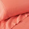 Superior Cotton-Blend 2-Piece Solid Pillowcases – Standard, Ivory(Coral)