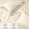 Superior Cotton-Blend 2-Piece Solid Pillowcases – Standard, Ivory(Ivory)