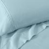 Superior Cotton-Blend 2-Piece Solid Pillowcases – Standard, Ivory(Light Blue)