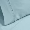Superior Cotton-Blend 2-Piece Solid Pillowcases – Standard, Ivory(Light Blue)