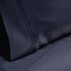 Superior Cotton-Blend 2-Piece Solid Pillowcases – Standard, Ivory(Navy Blue)