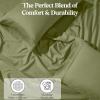 Superior Cotton-Blend 2-Piece Solid Pillowcases – Standard, Ivory(Sage)
