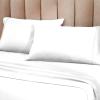 Superior Cotton-Blend 2-Piece Solid Pillowcases – Standard, Ivory(White)