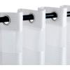 Superior Dalitso Rope Sheer Curtains, Window Accents, Braided Rope, Stripe, Textured, Traditional, Modern, Transitional Design with Stainless Grommets, Curtain Set of 2 Panels, 52″ x 84″, Lime(White)