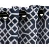 Superior Dalitso Rope Sheer Curtains, Window Accents, Braided Rope, Stripe, Textured, Traditional, Modern, Transitional Design with Stainless Grommets, Set of 2 Panels, 52″ W X 108″ L, Graphite(Navy Blue)