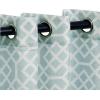 Superior Dalitso Rope Sheer Curtains, Window Accents, Braided Rope, Stripe, Textured, Traditional, Modern, Transitional Design with Stainless Grommets, Set of 2 Panels, 52″ W X 108″ L, Graphite(Cyan)