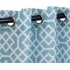 Superior Dalitso Rope Sheer Curtains, Window Accents, Braided Rope, Stripe, Textured, Traditional, Modern, Transitional Design with Stainless Grommets, Set of 2 Panels, 52″ W X 108″ L, Graphite(Light Blue)