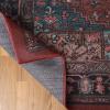 Superior Damask Medallion Washable Rug, Cotton Backing, Pet & Kid Friendly, Easy Care, Classic Rugs for Dining, Living Room, Kitchen, Bedroom, Low Pile Area Rug, Jay Collection, 7′ x 10′, Blue(Red)